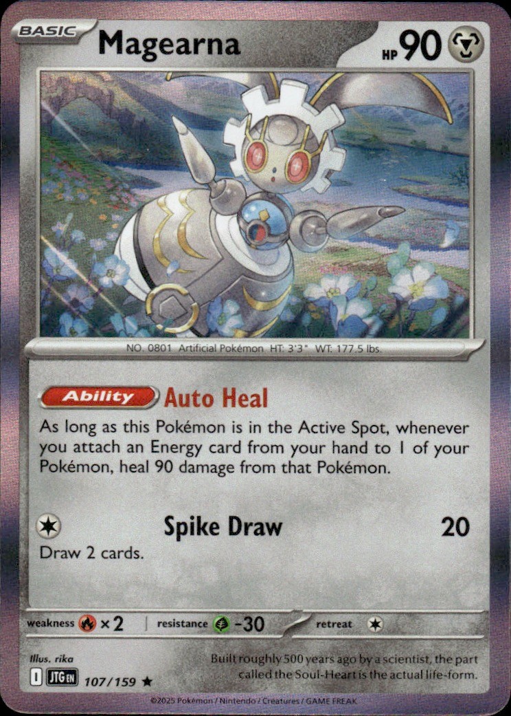 Magearna 107/159 Rare Journey Together Pokemon Holo Near Mint