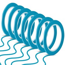 10 Rolls Fine Line Tapes 1/8 Inch 33 Meter Vinyl Fine Line Masking Tape Blue
