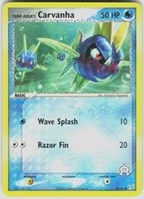 Team Aqua's Carvanha 48/95 EX Team Magma vs Team Aqua Pokemon TCG