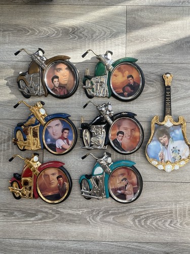 Elvis Motorcycle Plates Collectibles Rare
