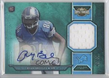 2012 Topps Triple Threads Rookie Relics Emerald 5/50 Ryan Broyles Auto 0a1