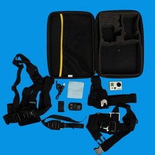 GoPro HD HERO2 Action Camera Bundle WiFi Remote Chest Harness Mounts Case Untest
