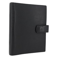 LOUIS VUITTON Epi Agenda GM Day Planner Cover Black R20212 LV Auth BAZ193
