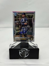 Jeferson Quero Autograph Signed 2021 Bowman Chrome Refractor #BDC-183 Brewers