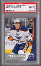 CONNOR McDAVID 2015-16 Upper Deck Star Rookies ROOKIE #1 PSA 10 GEM MINT RC
