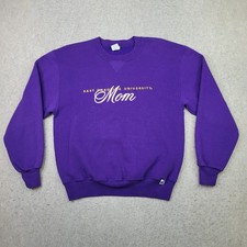 Vintage Russell Athletic ECU Sweatshirt Womens M Purple Crewneck East Carolina