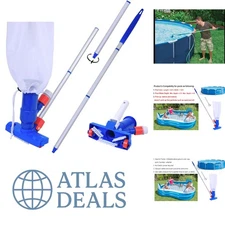All-in-One Jet Vacuum Solution for Pools - Extra Handle, No Electricity Needed