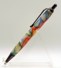 Handmade Ballpoint Click Pen, Gun Metal Trim,...