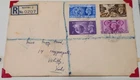 GB 1948 FDC OLYMPIC GAMES KGVI REGISTERED WHITBY COVER POSTMARK 29 JULY 1948