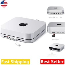 Sleek Aluminum Mac mini Dock: USB 3.0 Hub, SD Reader, Headphone Jack