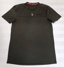 Spyder Active Performance T-Shirt Men's Medium Black Short Sleeve Athletic