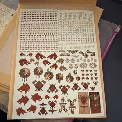 Games Workshop Space Wolves Transfer Sheet Unpainted Warhammer 40K