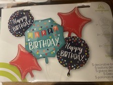 Happy birthday - Reason To Celebrate Foil Balloon Bouquet 5 Pieces 