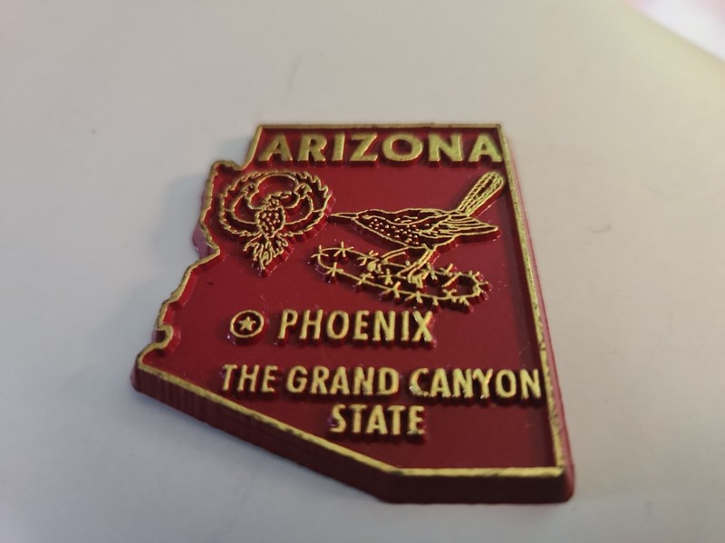 Vintage Rushmore Arizona Rubber Souvenir Refrigerator Magnet