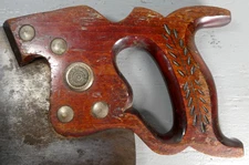 Vintage Keystone Defender by Disston K5 8TPI Crosscut Handsaw w/ etch