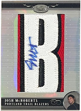2007-08 Bowman Sterling Nameplate Josh McRoberts Auto SP RC #RALP-JM 4/4 1/1