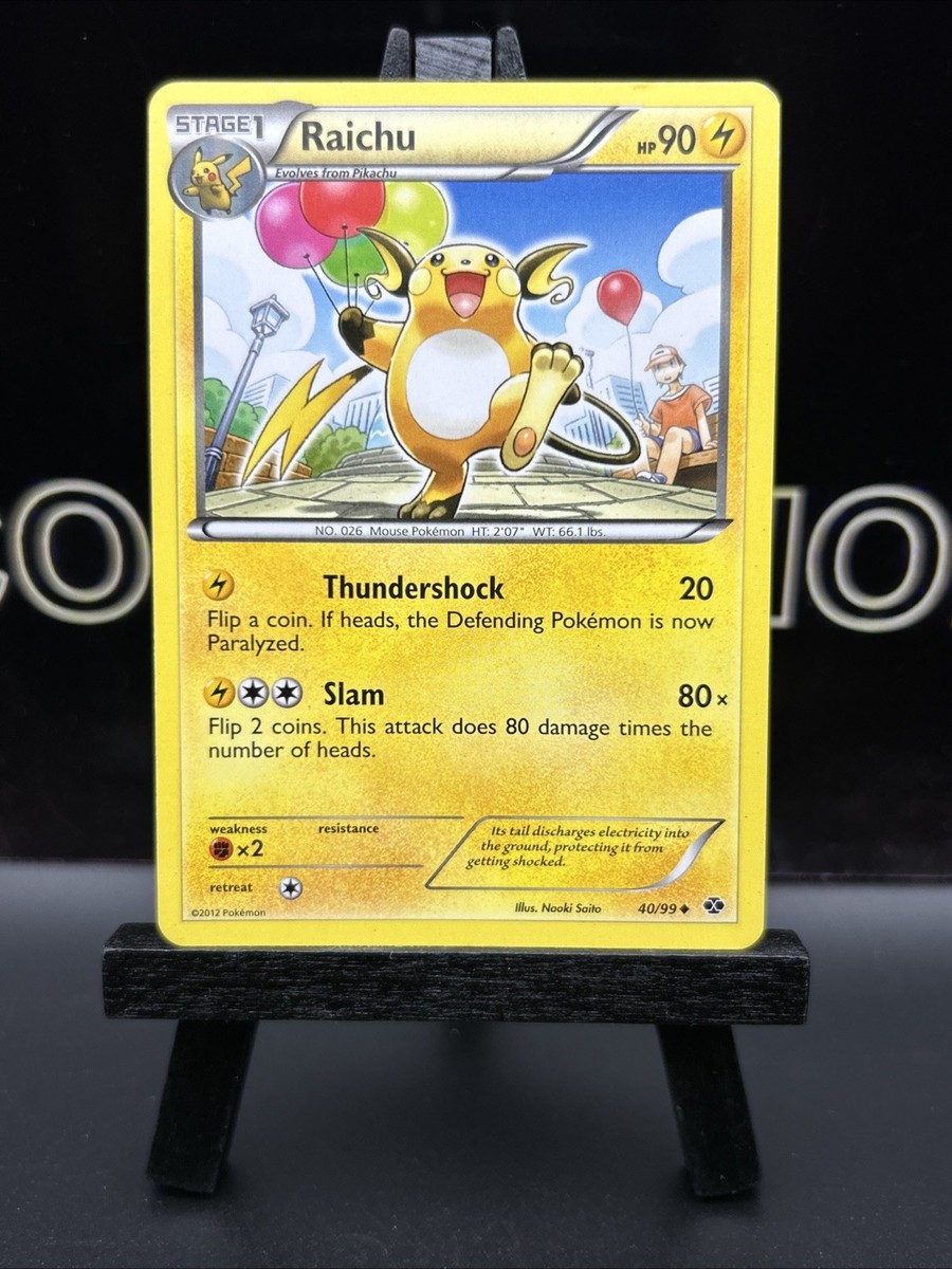 Raichu - 40/99 - Uncommon LP, English Pokemon Next Destinies | eBay Raichu - 40/99 - Uncommon LP, English Pokemon Next Destinies | eBay