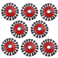8 Pack 4 Inch Wire Wheels for Angle Grinder, Wire Wheel Brush for 4 1/2 Angle