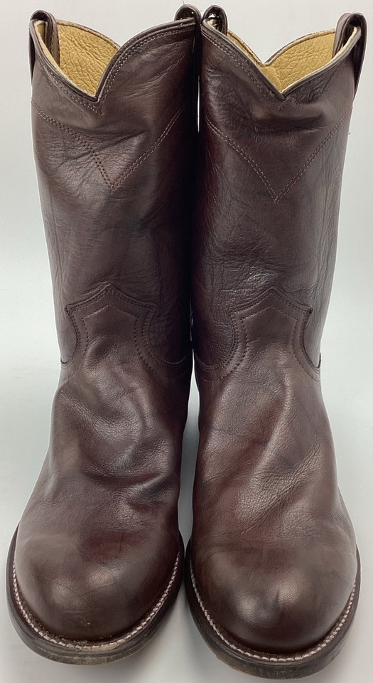 Roper Men's Big Bird Riding Boot, Faux Ostrich Leather, Square Toe, 11 Inch