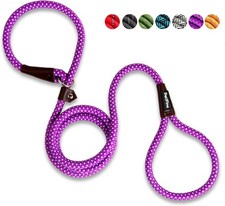 PetiFine Slip Lead Dog Leash,6FT x 1/2" Reflective Durable Dog Training Lead, He