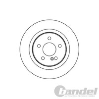 2X Nk Bremsscheiben 300Mm Voll Hinten Passend FüR MERCEDES-BENZ C-KLASSE