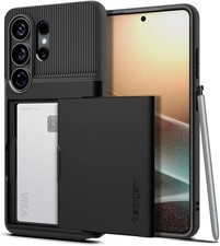 Galaxy S26 Ultra Case, Slim Armor CS Built-in Wallet No Magnet Ring - Black