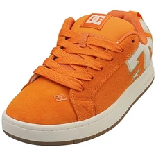 DC Shoes Court Graffik Se Mens Skate Sneakers in Orange White