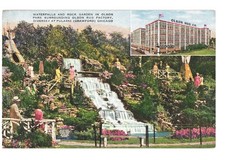 Olson Rug Co Chicago Olson Park Waterfall Rock Garden Factory Advertising 1948
