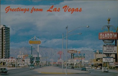 Postcard Vintage 'Greetings from Las Vegas' postcard