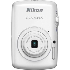 Nikon Coolpix S01 Digital Camera 10.10 MP 3x Optical Zoom English Language White