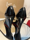 Christian Louboutin Altadama 140 Black Patent Leather Peep Toe Platform Heels — photo 2