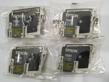  4pcs Genuine Epson T0341 Print Ink Cartridges for Stylus Photo 2200
