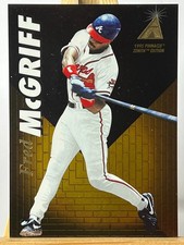 Fred McGriff 1996 pinnacle Zenith Gold Foil Atlanta Braves 