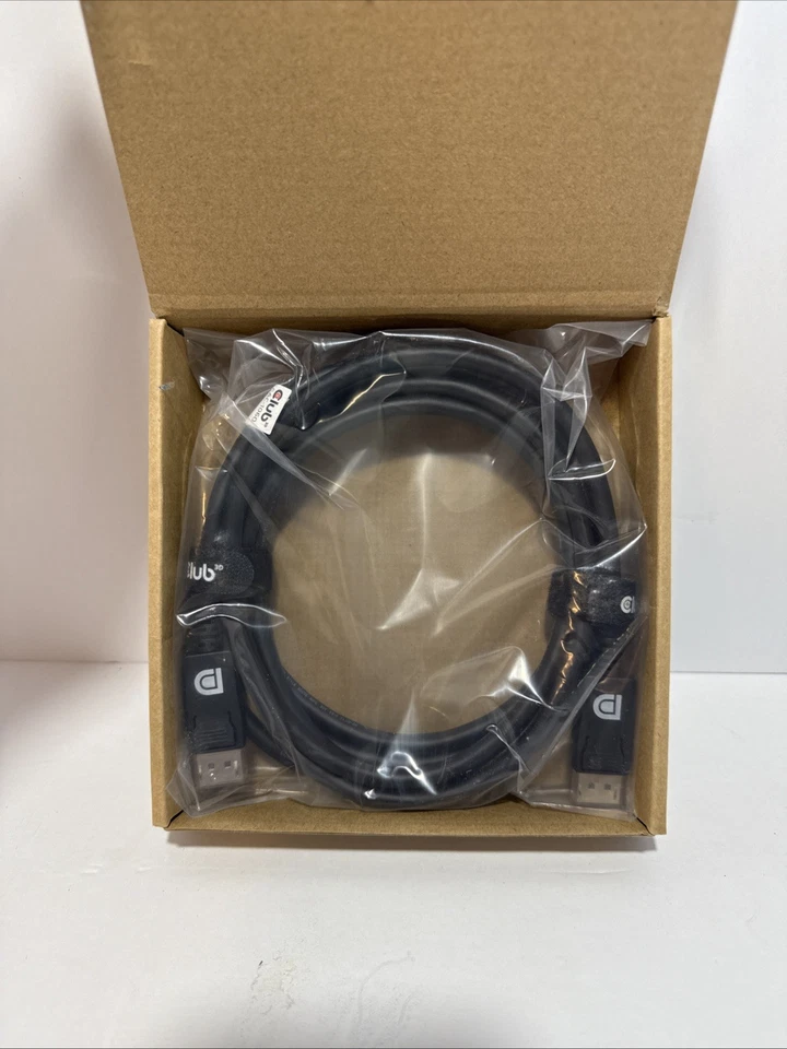 Club 3D CAC-1061 16.4ft DisplayPort 1.4 HBR3 8K Cable Male/Male - NEW - Image 3 of 4
