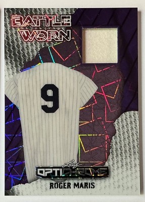2025 Leaf Optichrome Roger Maris Game Used Jersey Lazer Purple #d 2/3