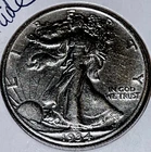 1934 P LIBERTY WALKING SILVER HALF HIGH GRADE UNC Frosty White