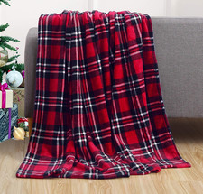 Velvet Touch Ultra Plush Christmas Holiday Printed Fleece Throw/Blanket-50 X 60