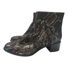 Vionic Kamryn Snake Print Ankle Boots Womens ...