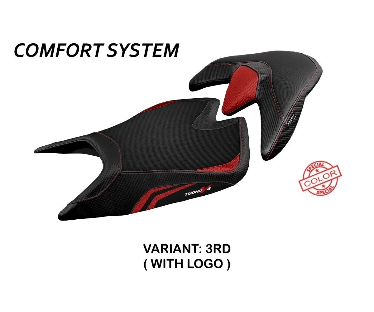 Seat saddle cover Zuera SColor Comfort Sys Red TPZ APRILIA TUONO V4 2021 2022 2c