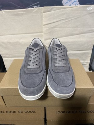 Good Man Brand Suede Franklin Sneaker Mens Size 9 Ash Grey NIB