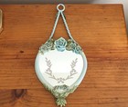 Small Floral Design Hanging Bathroom or Vanity Mirror — photo 2