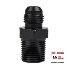 6AN Male Flare to 3/8 NPT Pipe Fitting Adapter Aluminum 6AN to 3/8 NPT 1