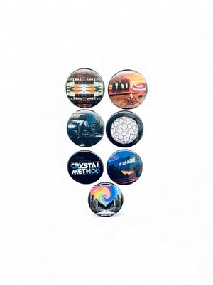 The Crystal Method Album Covers 1.5  Pin Back Buttons