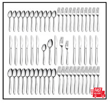 60-Pcs Silverware Set Service for 12 Premium Stainless Steel Flatware Set Inc