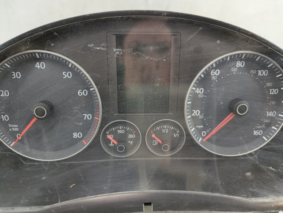 Cuadro de instrumentos velocímetro Volkswagen Eos 2009-2009 medidores T14F6 Foto 4 de 4