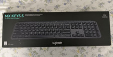 Logitech MX Keys S Bluetooth Wireless Illuminated Keyboard, Graphite, English