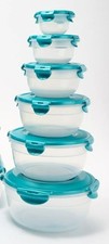 LocknLock  6-Pc Storage Round ,Nestable ,Food...