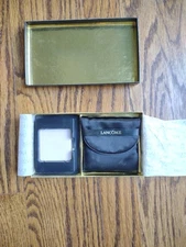 Vintage Lancome Le Poudrier Luxe Pressed Powder Compact (Gold) Refill & Case NOS