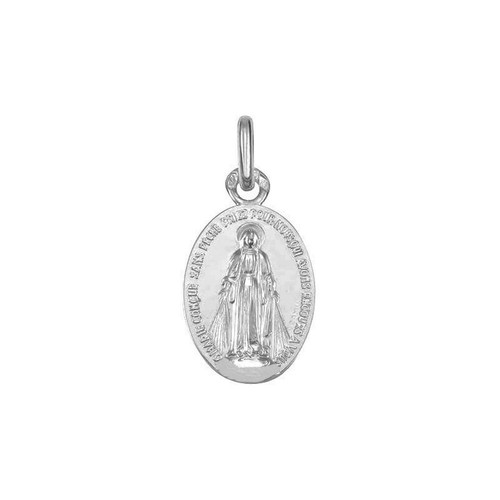 Médaille fille en argent massif