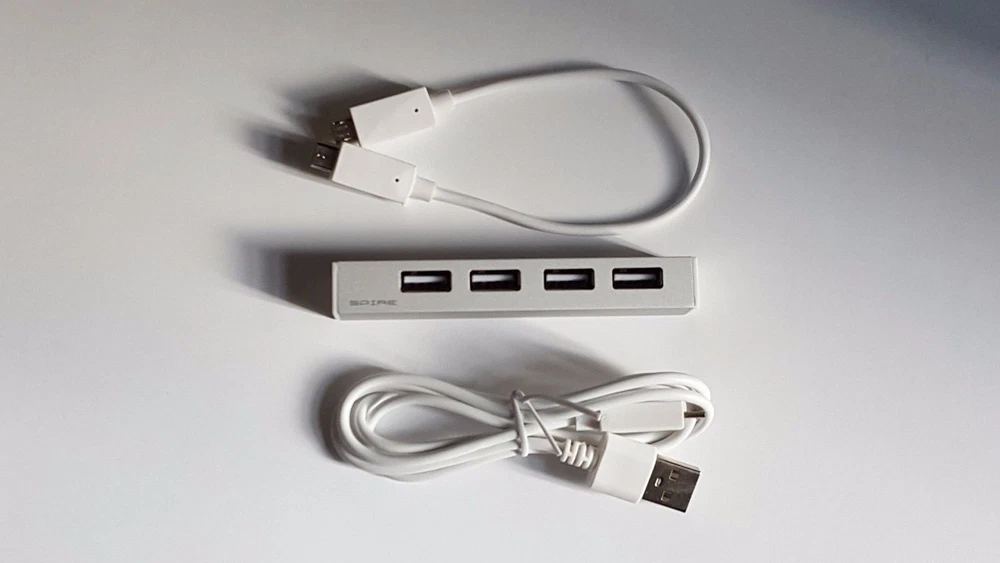 4-Port USB 2.0 OTG Hub with Micro USB for Android Phones & Tablets